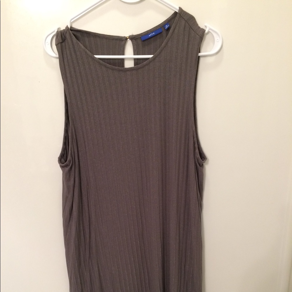 Apt 9 Gray Sparkly Dress Size XL